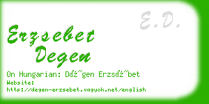 erzsebet degen business card